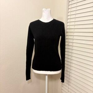 Gap black cashmere sweater long sleeve crew neck size M
